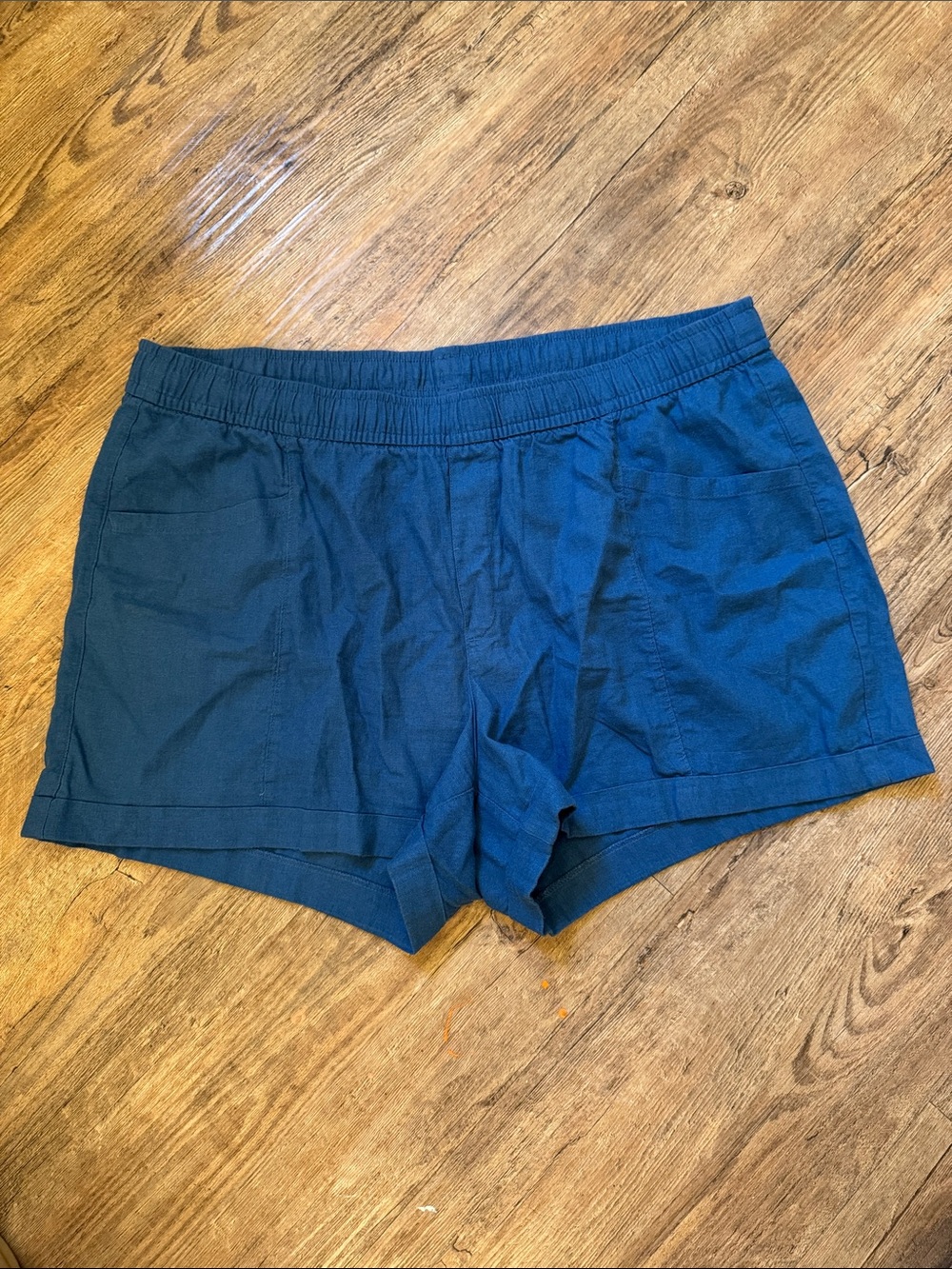 Old Navy Deep Blue Women's Shorts with Pockets